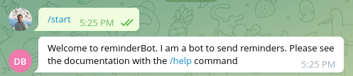 Start command